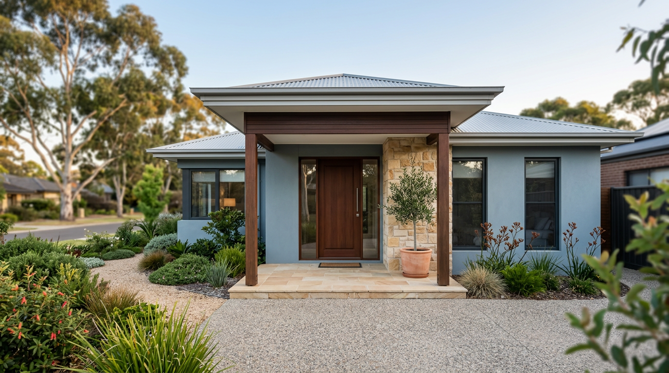 Australian home buyers reviewing property contract and finance documents before settlement