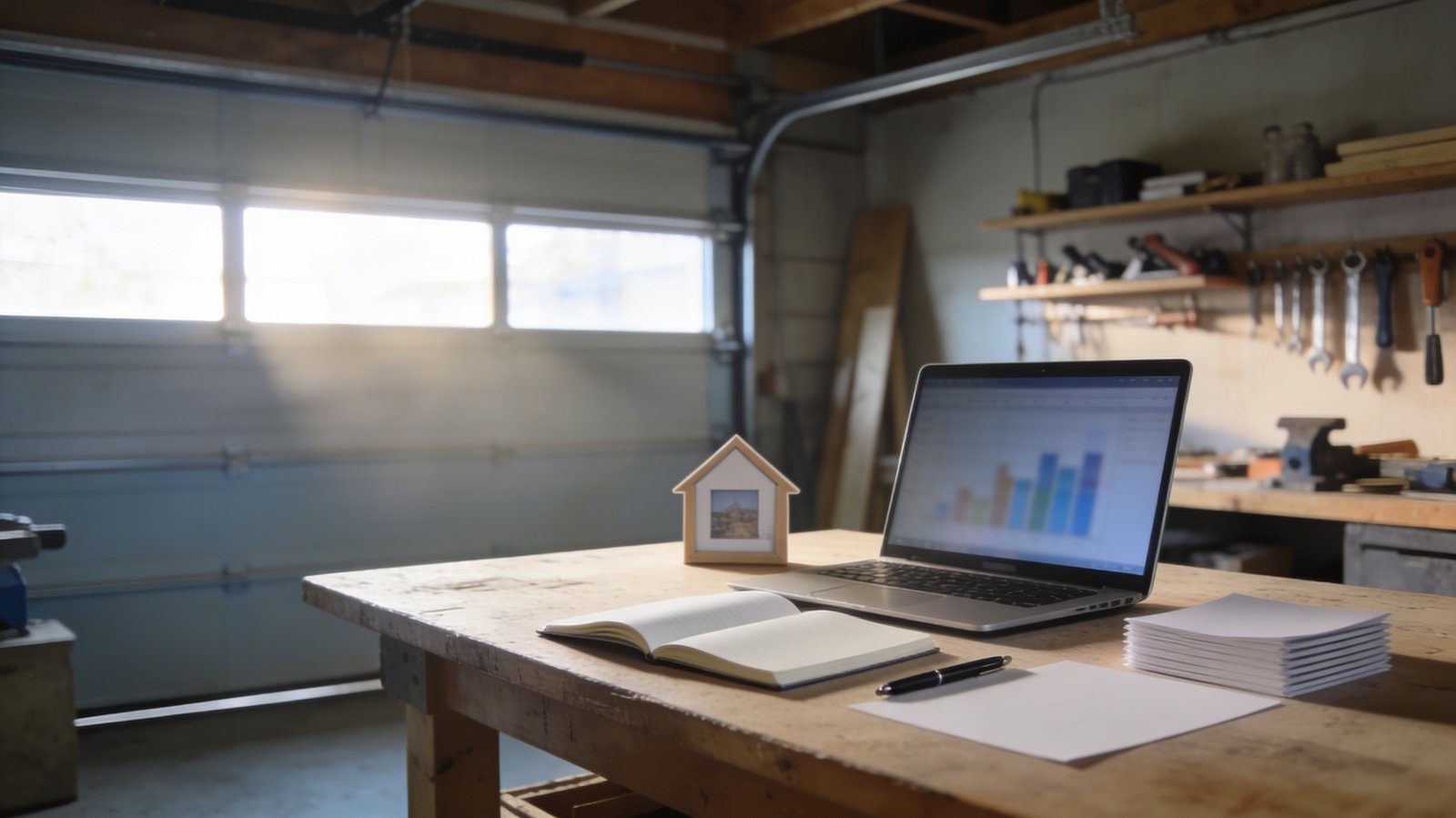 Self-employed borrower discussing home loan documents and income evidence with an Australian mortgage broker — general information